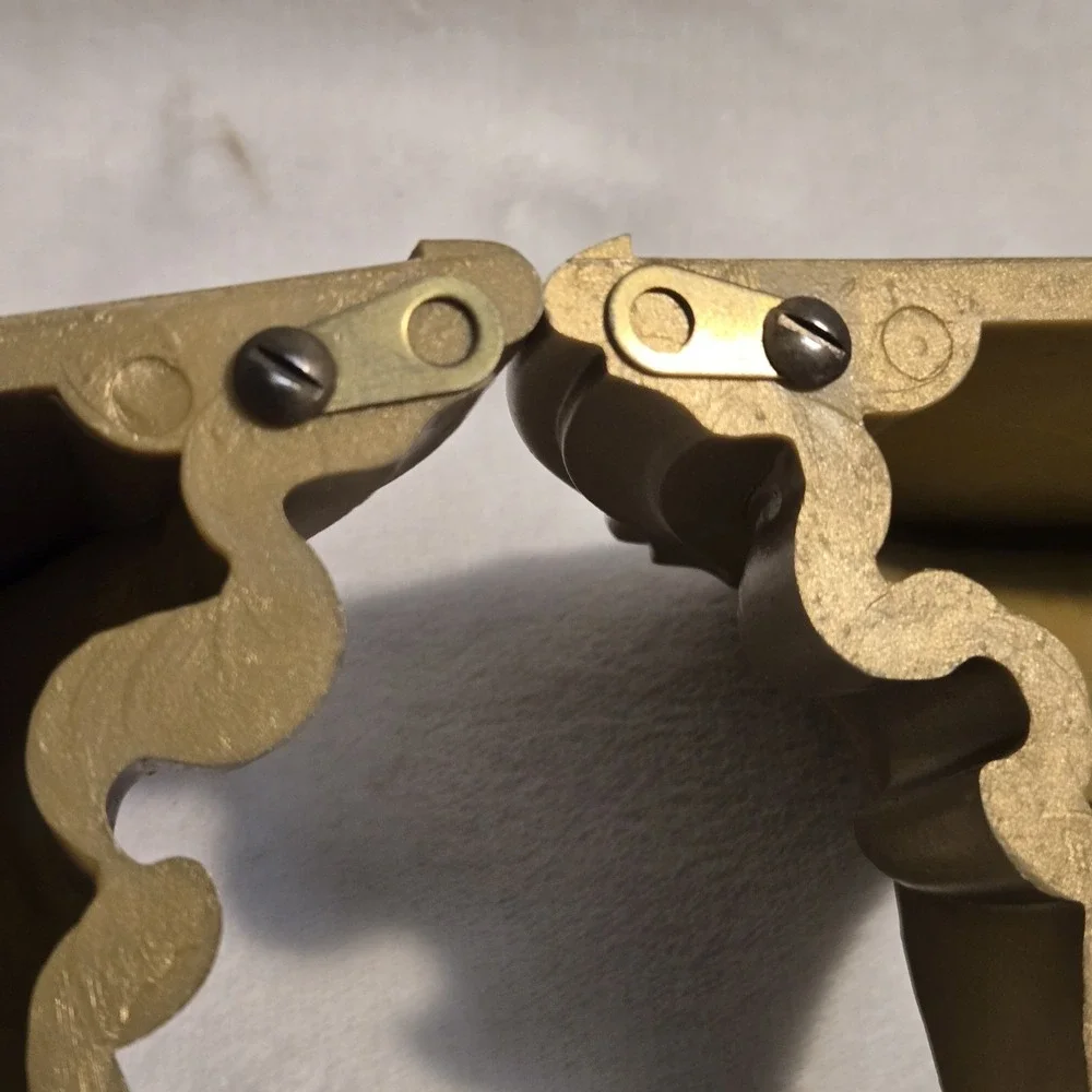 Vintage Retro 1970 Dart Industries #3507 Wall Shelves Ornate Gold Set of 2 MCM